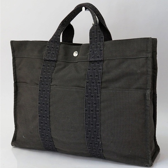 Hermes Black and Gray Tote Bag - Picture 1 of 12